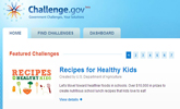 screeenshot of challenge.gov new web site