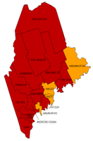 EPA Map of Radon Zones - Maine