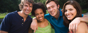 Photo: Group of two men and two women