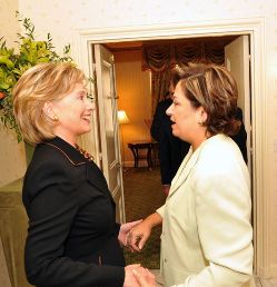 Date: 09/26/2009 Description: Secretary Clinton meets with U.S.-Mexico High Level Group Meeting at the Waldorf-Astoria.  © State Dept Image