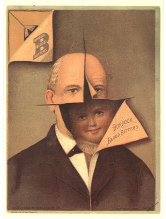 Advertisement for the invigorating benefits of Burdock Blood Bitters, ca. 1880