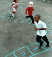 photo of children on a playground