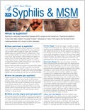 Syphilis and Men Who Have Sex with Men - Fact Sheet