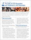 The Role of STD Testing and Treatment in HIV Prevention - Fact Sheet