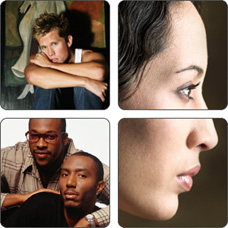 Collage of people. Having an STD can make you more likely to get HIV.