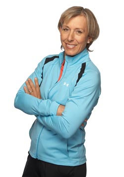 Tennis superstar Martina Navratilova