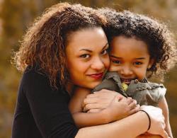 A Photo of a Mother and Daughter.