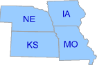 Map of EPA Region 7