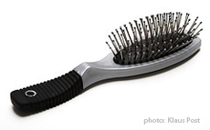 Photograph of a hairbrush