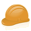 Picture of a contruction worker's hard hat