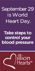 September 29 is World Heart Day. Take steps to control your blood pressure.