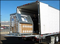 Photo of stockpile in transport