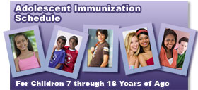 Adolescent immunization scheduler