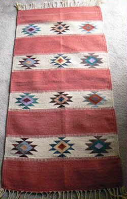 Southwestern style rug.