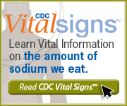 CDC Vital Signs. Learn vital information about the amount of sodium we eat. www.cdc.gov/VitalSigns