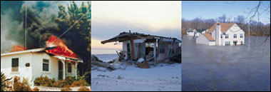 Photo: Homes damaged by disasters