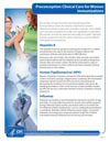 Clinical Care for Women Immunization Fact Sheet