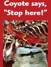 Youth Novel Poster — "Coyote Says Stop Here"