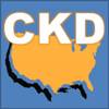 U.S. map with CKD logo