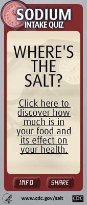 Salt Intake Widget. Flash Player 9 is required.