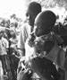 A child receives vaccine as part of a mass vaccination campaign in Sub-Saharan Africa