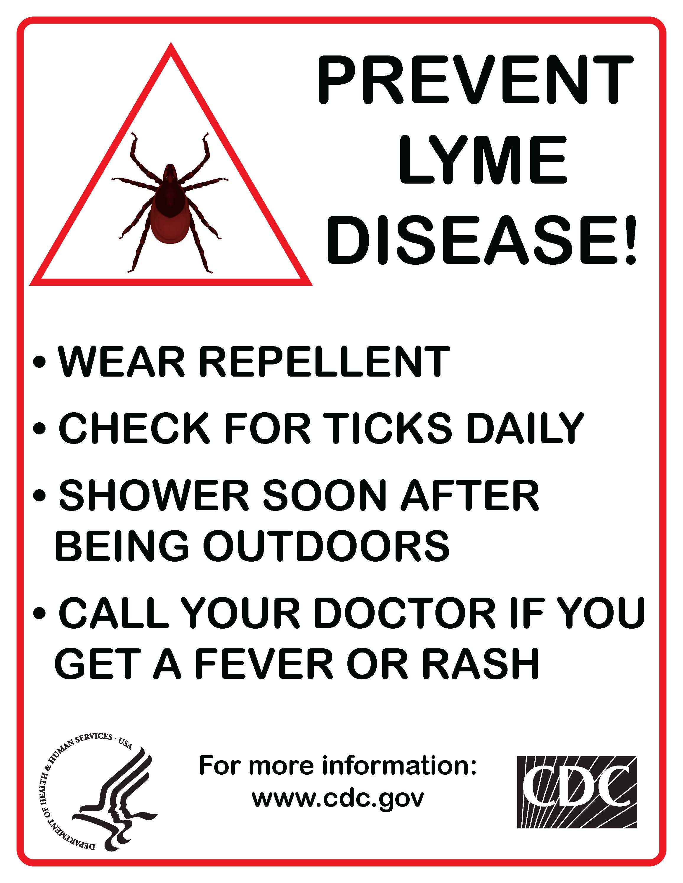 Image: Lyme Disease Trail sign for download