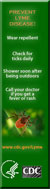 Lyme disease prevention bookmark image
