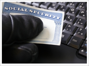 Cyber thief with social security card