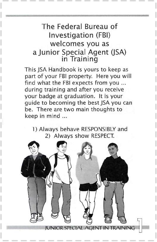 Junior Special Agent Handbook page 1