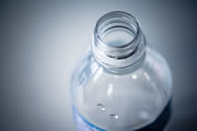 Photo of a commercially bottled bottle of water