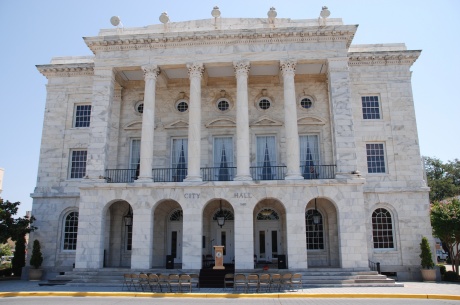 The newly renovated Biloxi City Hall is open for business. The historic building was heavily damaged by Hurricane Katrina
