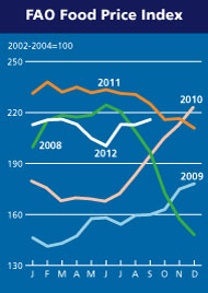 FAO Food Price Index - October 2012