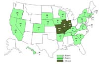 Infected with the outbreak strain of Salmonella I4,[5],12:i:-, by state