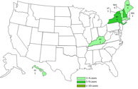 Infected with the Lab Strain of Salmonella Typhimurium, by state