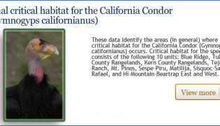Final Critical habitat for the California Condor