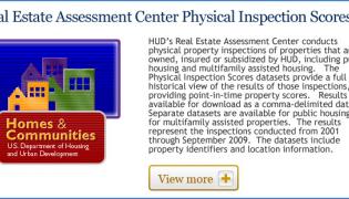 Public Housing Physical Inspection Scores