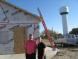 Todd Carpenter and Amy Kleeb at the construction site in Central City.