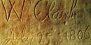 William Clark's signature at Pompeys Pillar