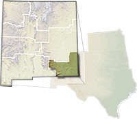 map highlighting Carlsbad Field Office