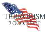 Terrorism 2000-2001 logo with American flag