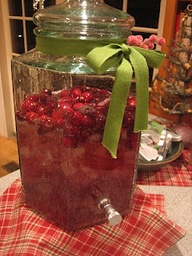 Sparkling Cranberry Punch - perfect for Thanksgiving or Christmas.