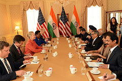 Secretary Clinton Meets With Indian Foreign Minister Krishna