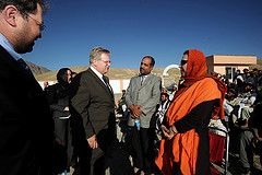 A/S Schwartz talking with Afghanis
