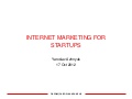 Internet marketing for startups and new businesses
