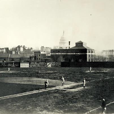 Photo: Congrats Nats! 1880s Nats play at the “New Capitol Park” aka Swampoodle (now near Union Station) from the AOC archives.
