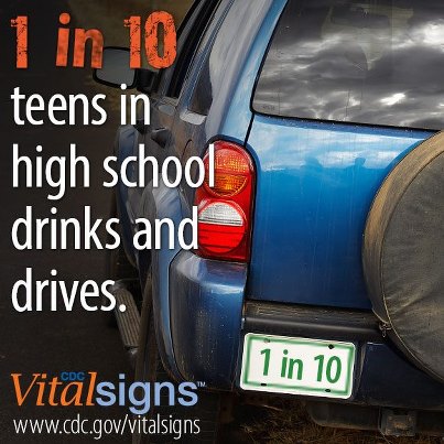Photo: Did you know: 1 in 10 teens in high school drinks and drives? Teen drivers are 3 times more likely than more experienced drivers to be in a fatal car crash. Drinking any alcohol greatly increases this risk for teens. Do you talk to your teen about alcohol use and safe driving? http://go.usa.gov/Y4nF