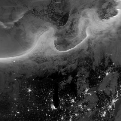 Photo: Something Solar This Way Comes -- View of the Northern Lights taken by our Suomi NPP satellite on Monday night, Oct. 8. More info: http://earthobservatory.nasa.gov/IOTD/view.php?id=79373