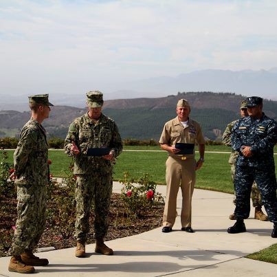 Photo: Thank you, CM1 (SCW) Samuelson and NCC1 (SW) Knight from Port Hueneme Naval Base, for your service to our country and for choosing the Ronald Reagan Presidential Library for your re-enlistment ceremony.  We salute you.