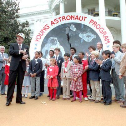 Photo: On this date in 1984, President Reagan attended a White House ceremony for the Young Astronauts Program, saying, “The sky's not the limit, because the opportunities of space are unlimited.”