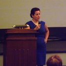 Photo: Regional Administrator Natalia Olson-Urtecho speaks at Delaware's SBA-AARP Encore Entrepreneur Event.